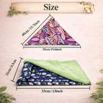 Mechpia cozy brumation bed for adult bearded dragon side angle view.