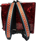 HighLight Accordion Strap for 48/60/96/120 Bass Keyboard Button (Red) | Triangle Widen Thicken Adjustable Accordions Bayans Shoulder Straps Belt Nylon Velvet Musical Instrument Accessories - Image 9