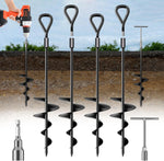 Phopich ground anchor front view of the 18 inch steel spiral anchor kit.