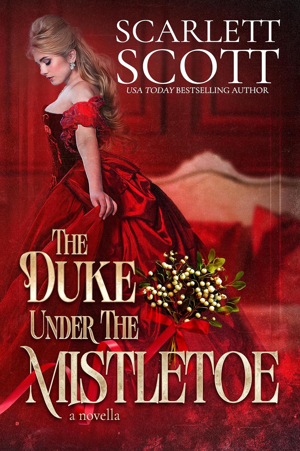 Scarlett Scott The Duke Under the Mistletoe front cover view book graphic