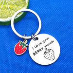 Baixian kawaii Y2K style strawberry bag charm