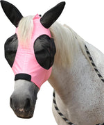 Horse Fly Mask with Ears - Large Eye Space for Full Vision, Breathable Stretch Comfort Fit, UV Protection, Forelock Opening, Easy Pull-On Paleblue Full - Image 11