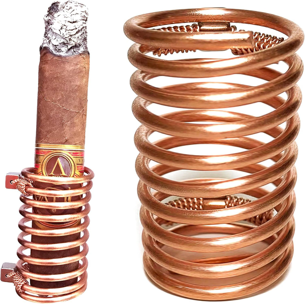 Magnetic Cigar Holder for Golf Cart, Solid Copper Construction, Fits Any Cigar Length, Golf Cart Accessory - Image 1