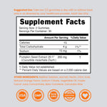 Vegan and non-GMO certification icons on supplement bottle