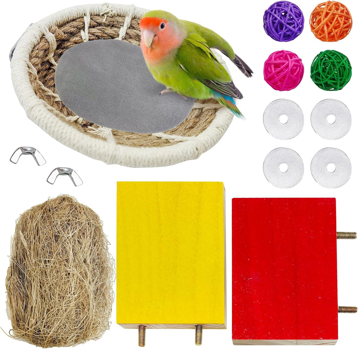 Complete package components of Hamiledyi bird nest set
