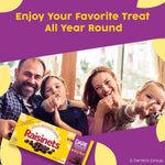 Back of Raisinets box showing ingredients and nutrition information