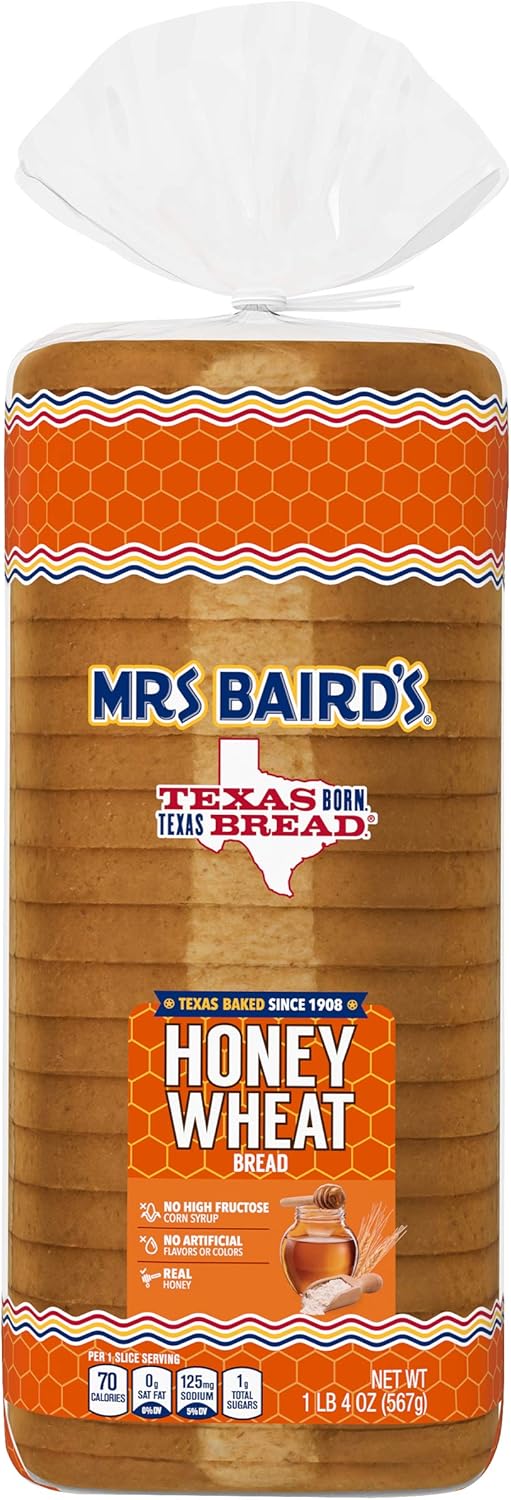 Mrs Baird's Honey Wheat Bread, 20 oz - Image 1
