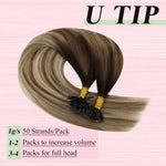 YoungSee pre bonded U tip hair extensions packaging