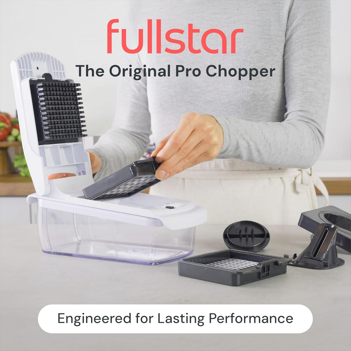 Fullstar 4-in-1 veggie slicer and interchangeable blades