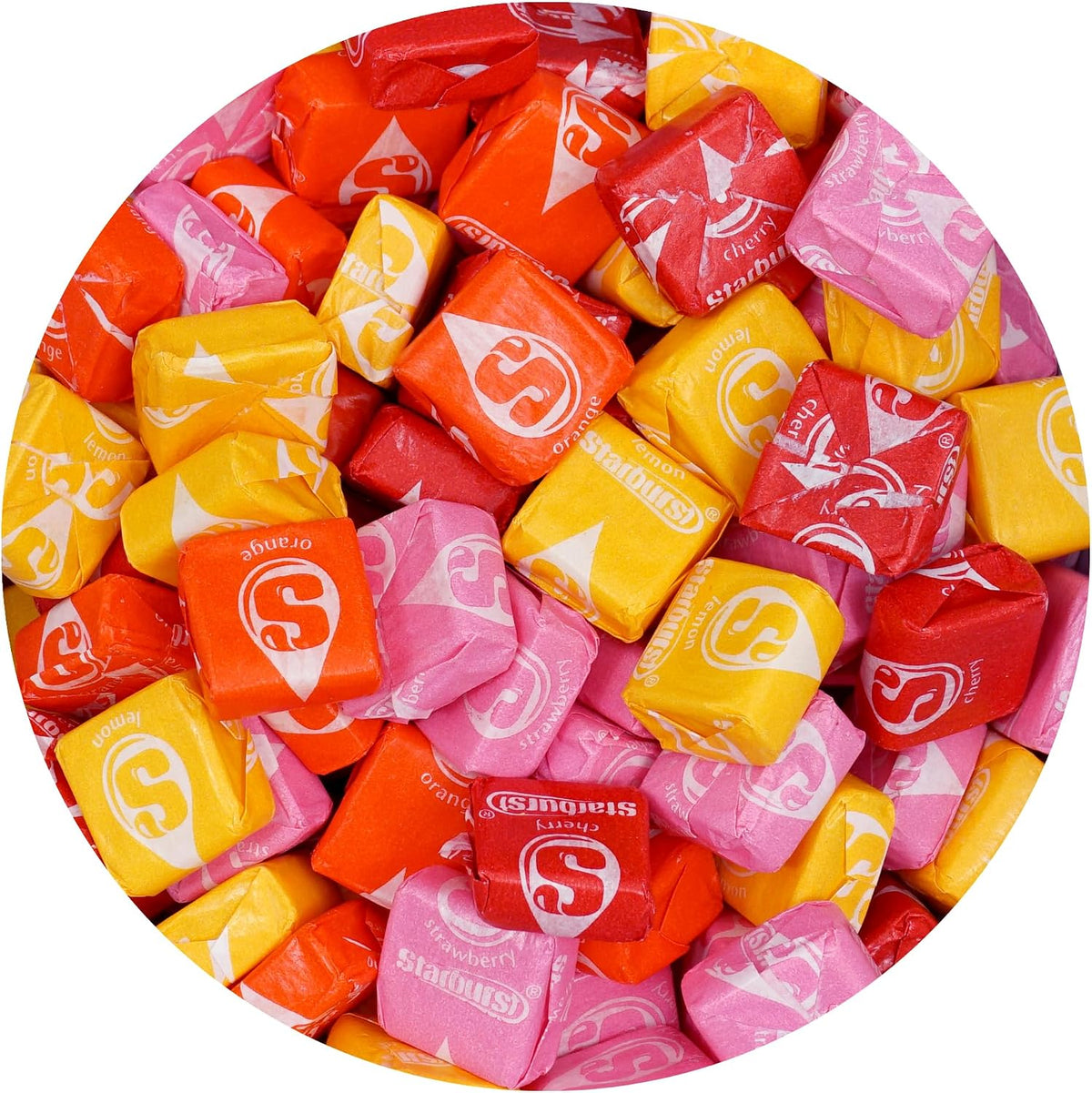 Premium pink strawberry fruit chews package back details