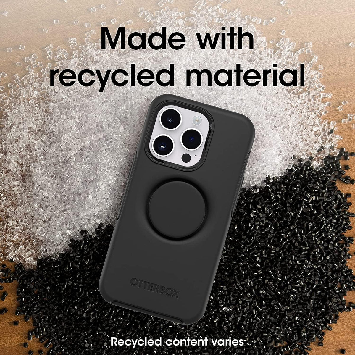 OtterBox protective case demonstrating flat folded PopGrip feature