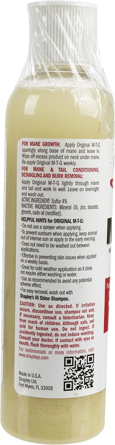 Shapley's Original MTG therapeutic grooming solution for horse rain rot and dog skin conditions