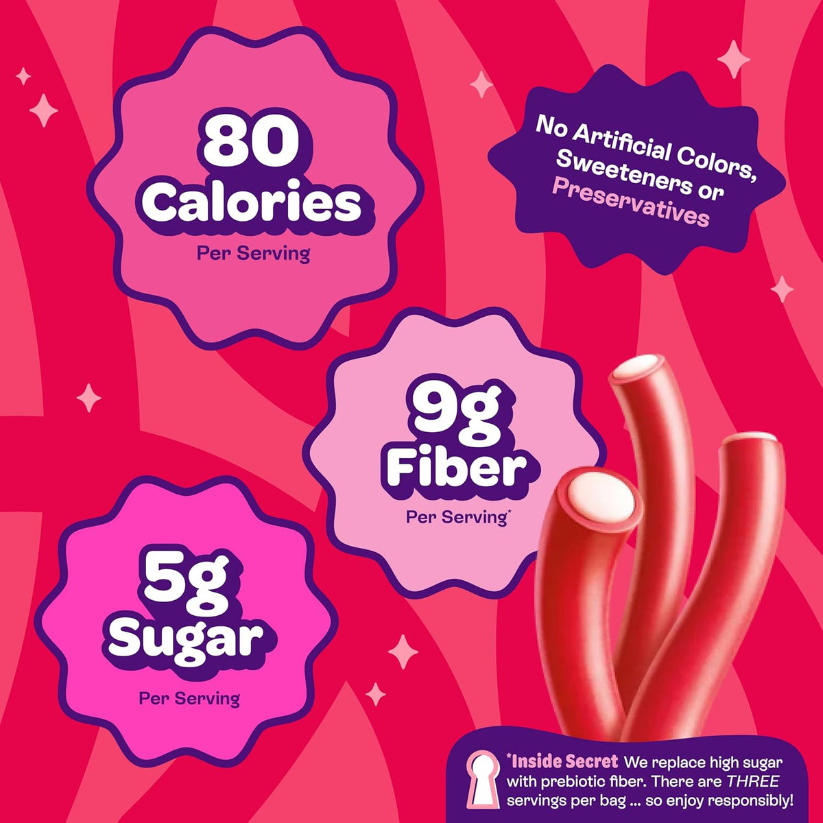 All three flavor variants of the USA imported JOYRIDE candy lineup arranged together