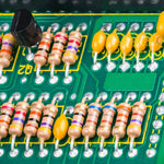 Different resistance values arranged in storage compartments