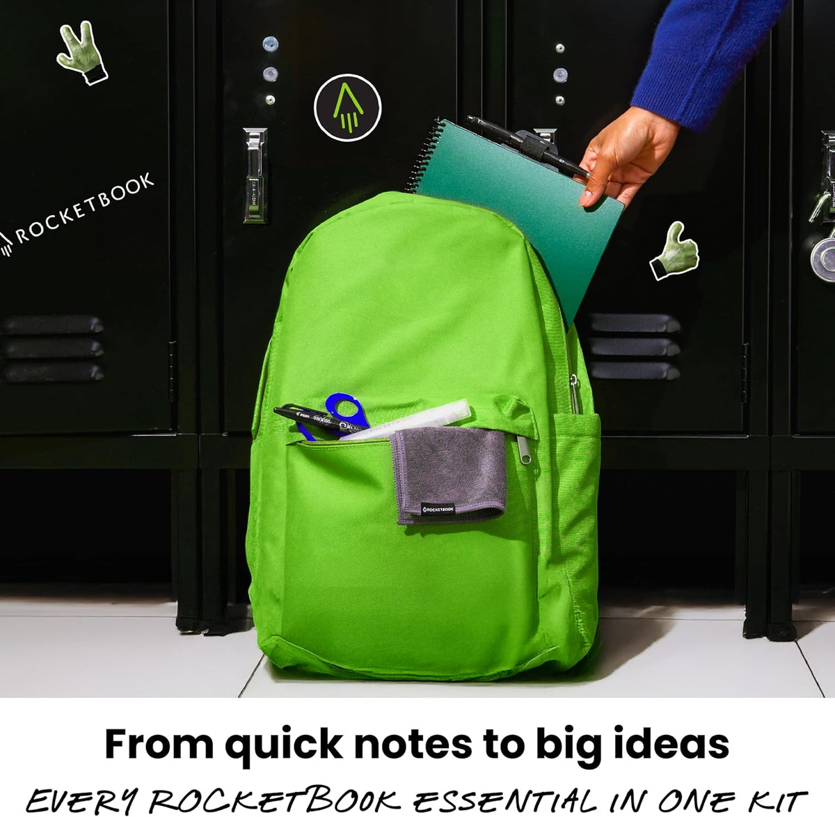 Rocketbook planner accessories in use