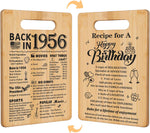 50th Birthday Gifts for Women Men, 1976 Cutting Board | 1976 Birthday Gifts Ideas for Her, Back in 1976 & Recipe Double Sided, Cool Present for 50 Year Old Women Men Birthday Gift - Image 15