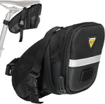 Topeak Aero Wedge Pack strap mount medium front view bike seat bag