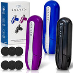 Solvio Portable Microfiber Eyeglass Cleaner three pack front view authentic lens cleaning tool