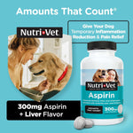 Side profile of Nutri-Vet pet essentials arthritis pain relief formula for senior dogs.