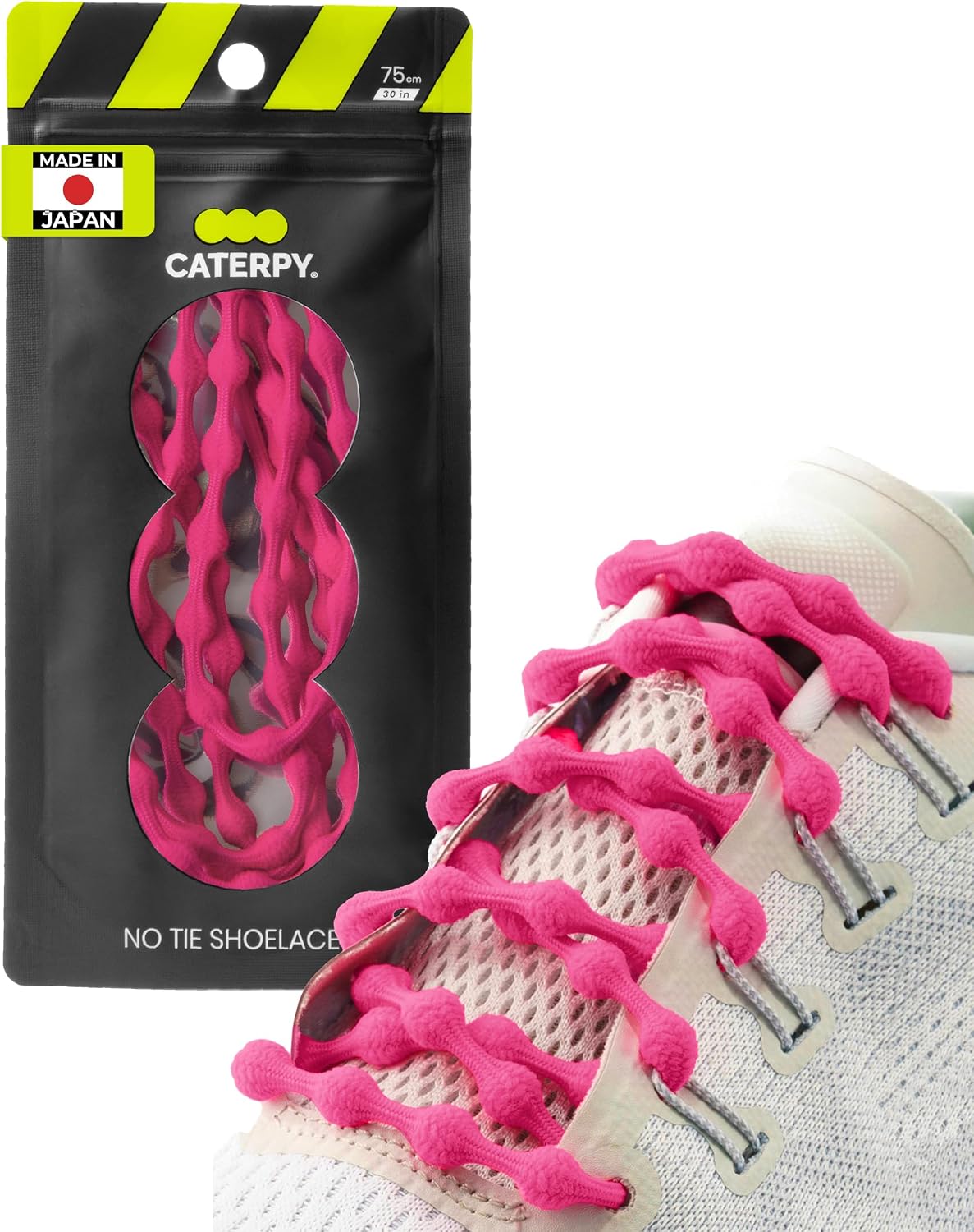 Caterpy RUN No-Tie Elastic Shoelaces for Adults & Kids | For Adults & Kids, Versatile, Easy-to-Use, All Shoes, No-Tie, Sports Shoes - Image 13