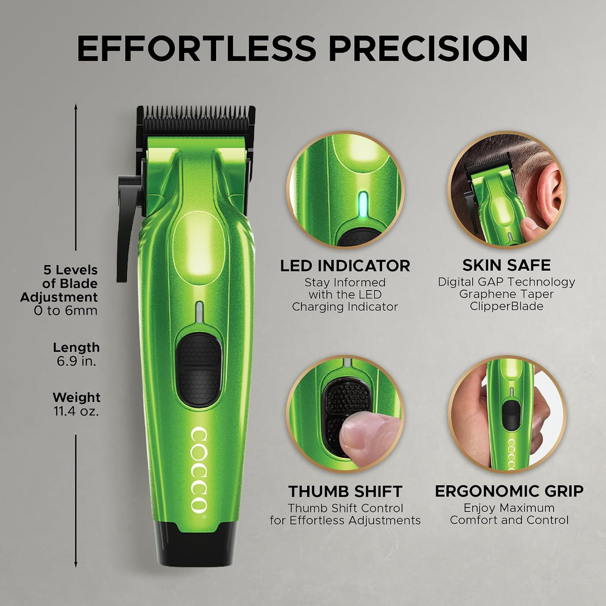 Detachable guard attachments assortment for hair clippers