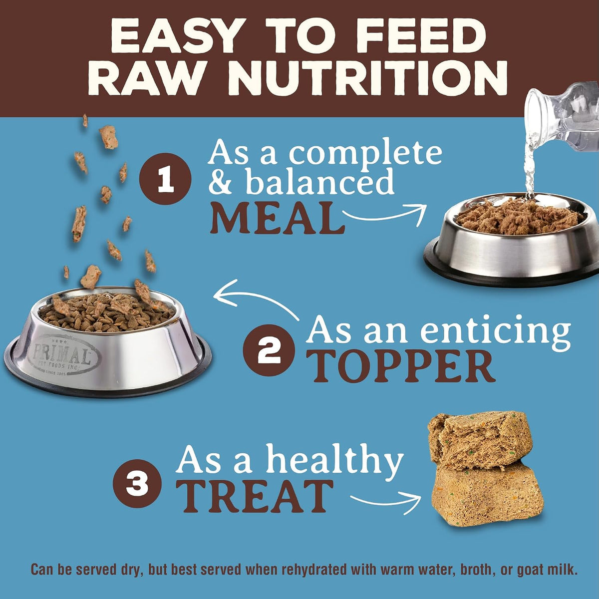 Shelf stable premium raw freeze dried cat food nuggets by Primal Pet Foods