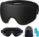 WAOAW 3D Sleep Mask front view showing contoured eye cavities.