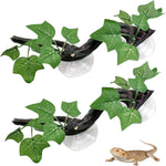 PINVNBY reptile habitat decoration inside a glass enclosure