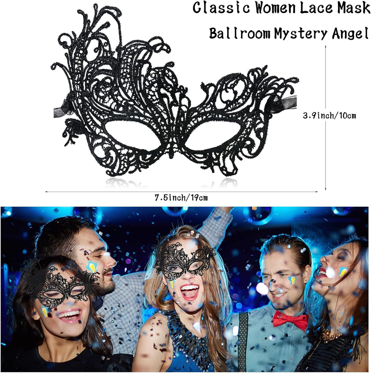 IncreDecor couple lace mask set laid flat