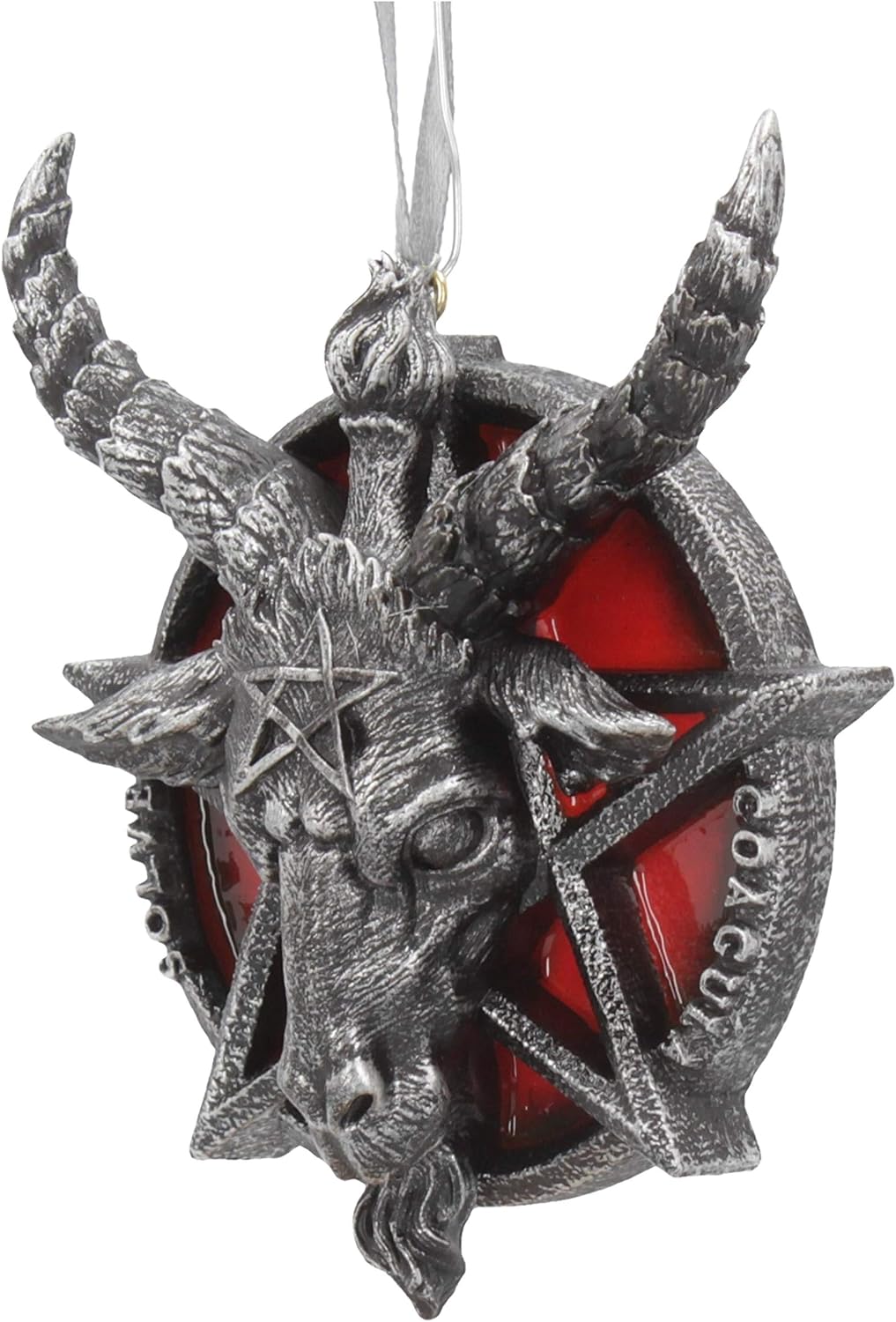 Nemesis Now Baphomet gothic ornament side angle view