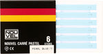 Talens white pastel stick texture detail