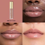 Milani hydrating lip plumper tubes showcasing the large lip-maximizing doe-foot applicator