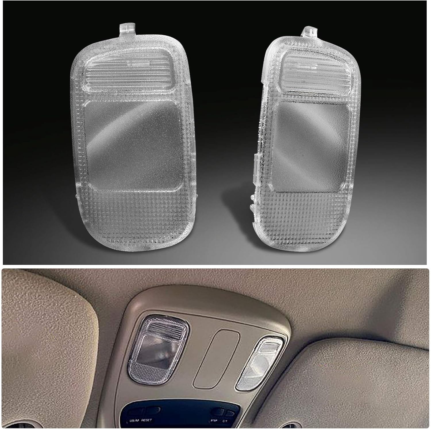 MbuyDIY map dome light cover lens front view for Dodge Ram