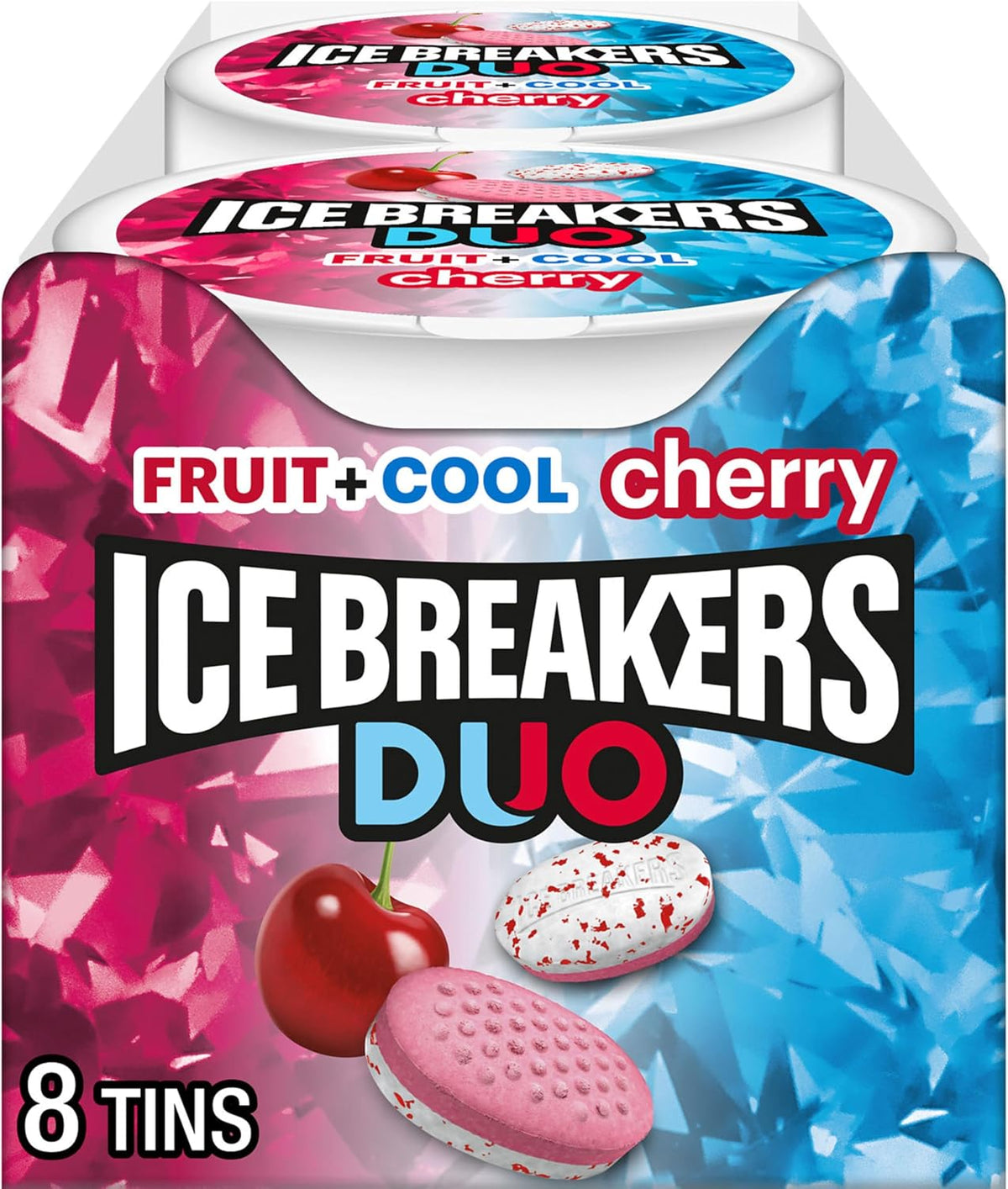 Ice Breakers Duo Fruit Plus Cool Watermelon Sugar Free Mints Tins, 1.3 oz (8 Count) - Image 10