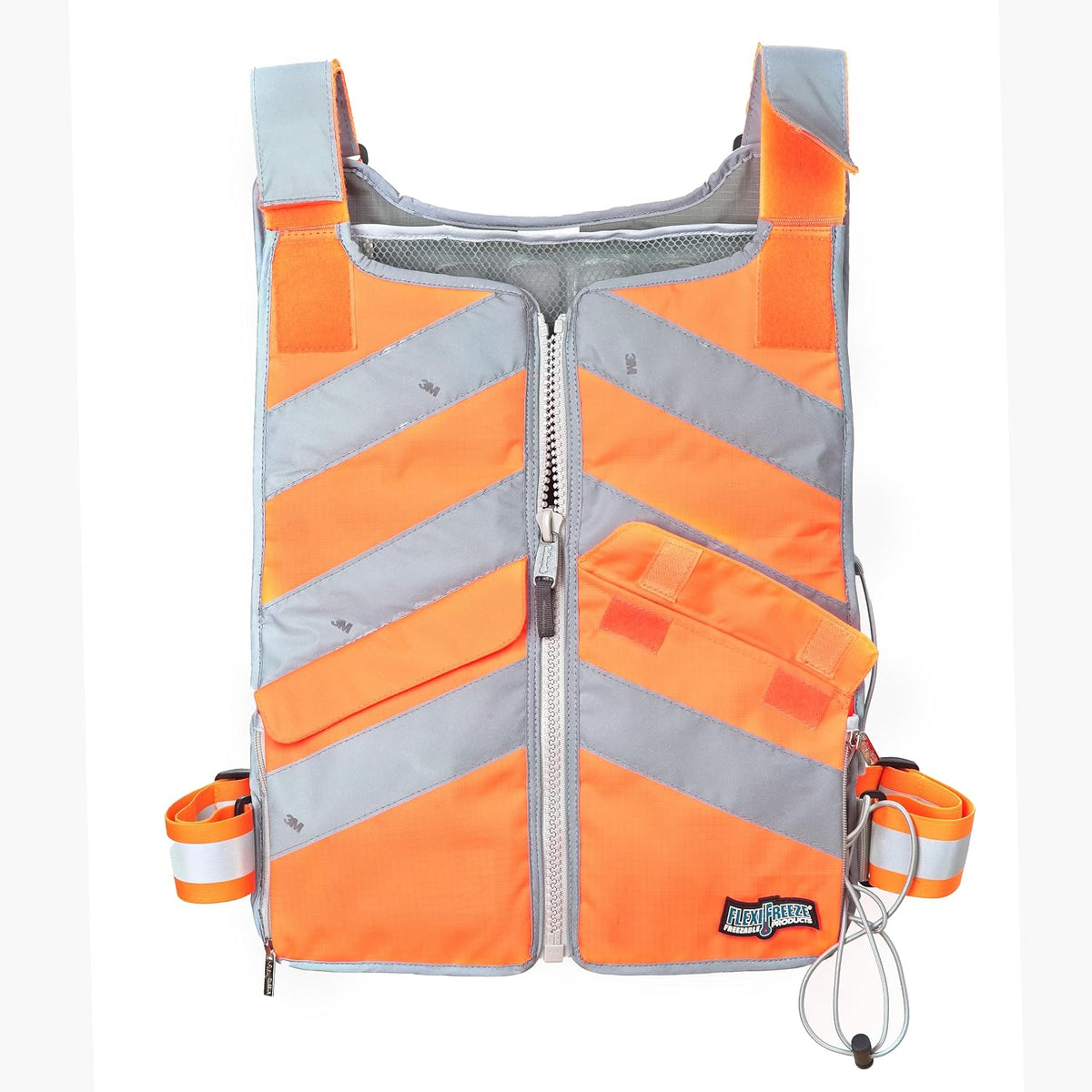 FlexiFreeze Professional Series Ice Vest Hi-Vis Orange occupational safety wear