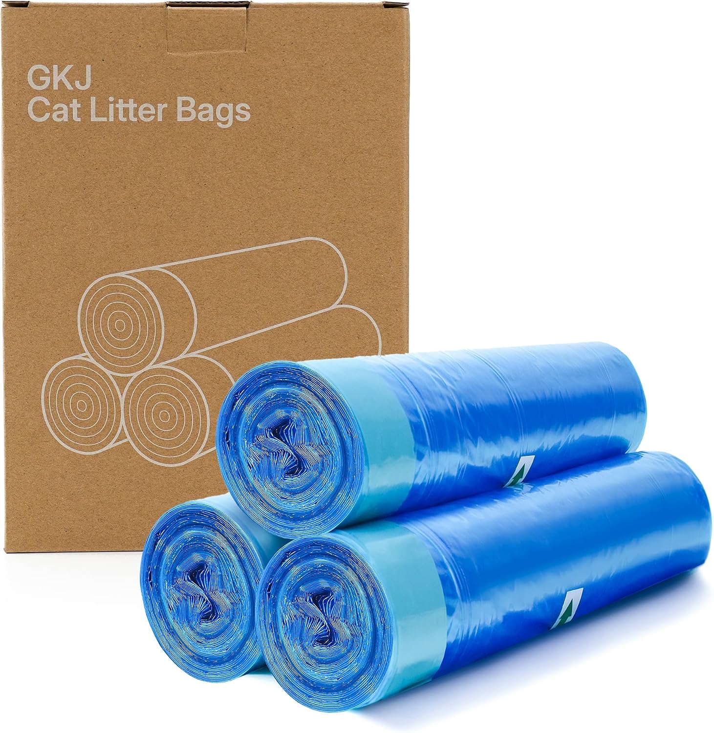 GKJ Cat Litter Refill Bags front view packaging for odor control trash cans