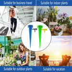 Outdoor garden application of DMIMIA auto plant watering spikes