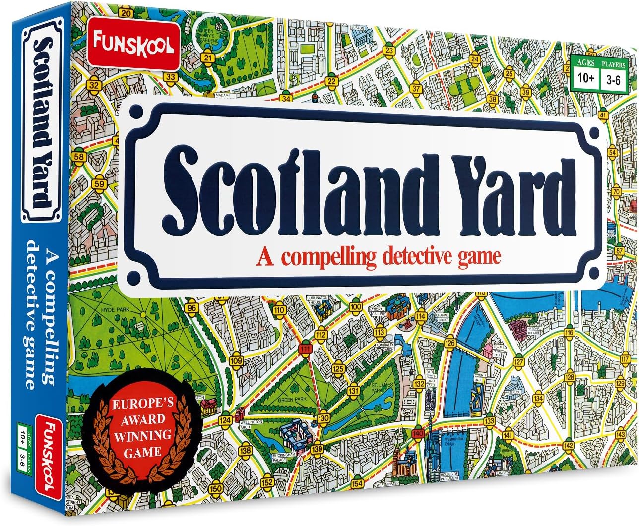 Funskool Scotland Yard, A Compelling Detective Game, Strategy Game, Board Game for Kids, Adults, Educational, 3 to 6 Players, Family Fun, Activity Toy for Childrens, Gift Set for Kid, Ages 7+ Years - Image 1