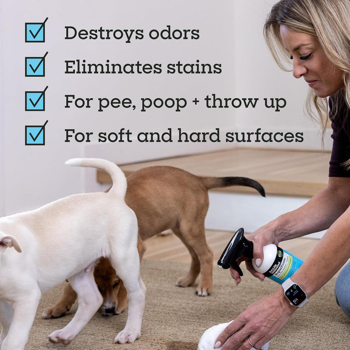Pet Life Unlimited SuperFoam application on a pet bed