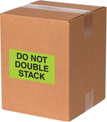 Fluorescent green 3 by 5 inches warning label adhesive backing