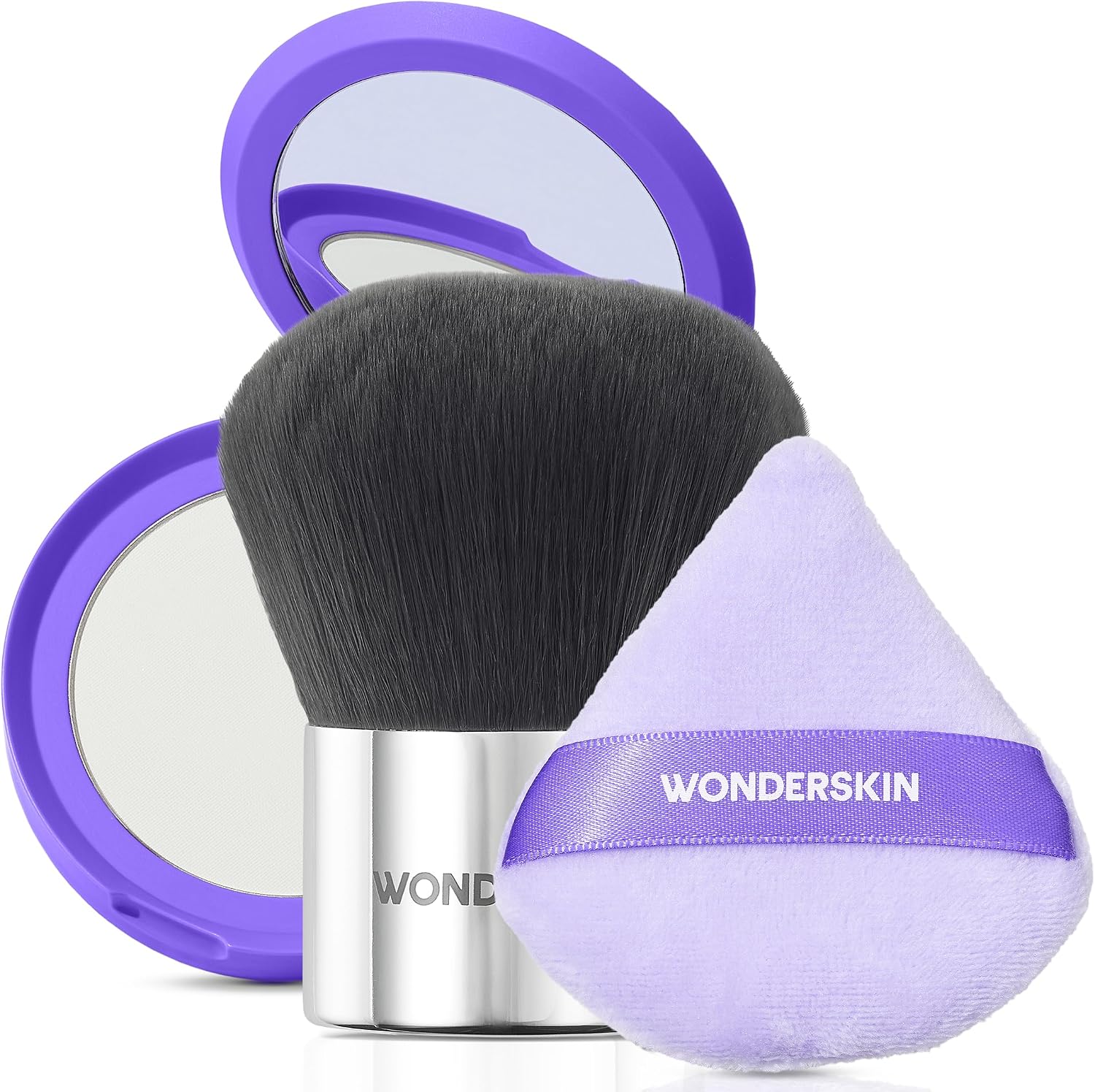 Wonderskin FYP Filter Powder set with brush and puff front view
