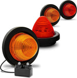 TRUE MODS 4pc 2" Red Round LED Trailer Marker Light for RV Truck | DOT FMVSS 108, SAE P2, 2 inch Grommet & Plug, IP67 Submersible, Bee Hive Cone, Clearance Side Marker Lights, For Boat Trailer - Image 13