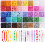 Funtopia 3mm seed beads front view organizer box