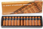 Black Long Di Fang digital standard abacus front view educational math tool