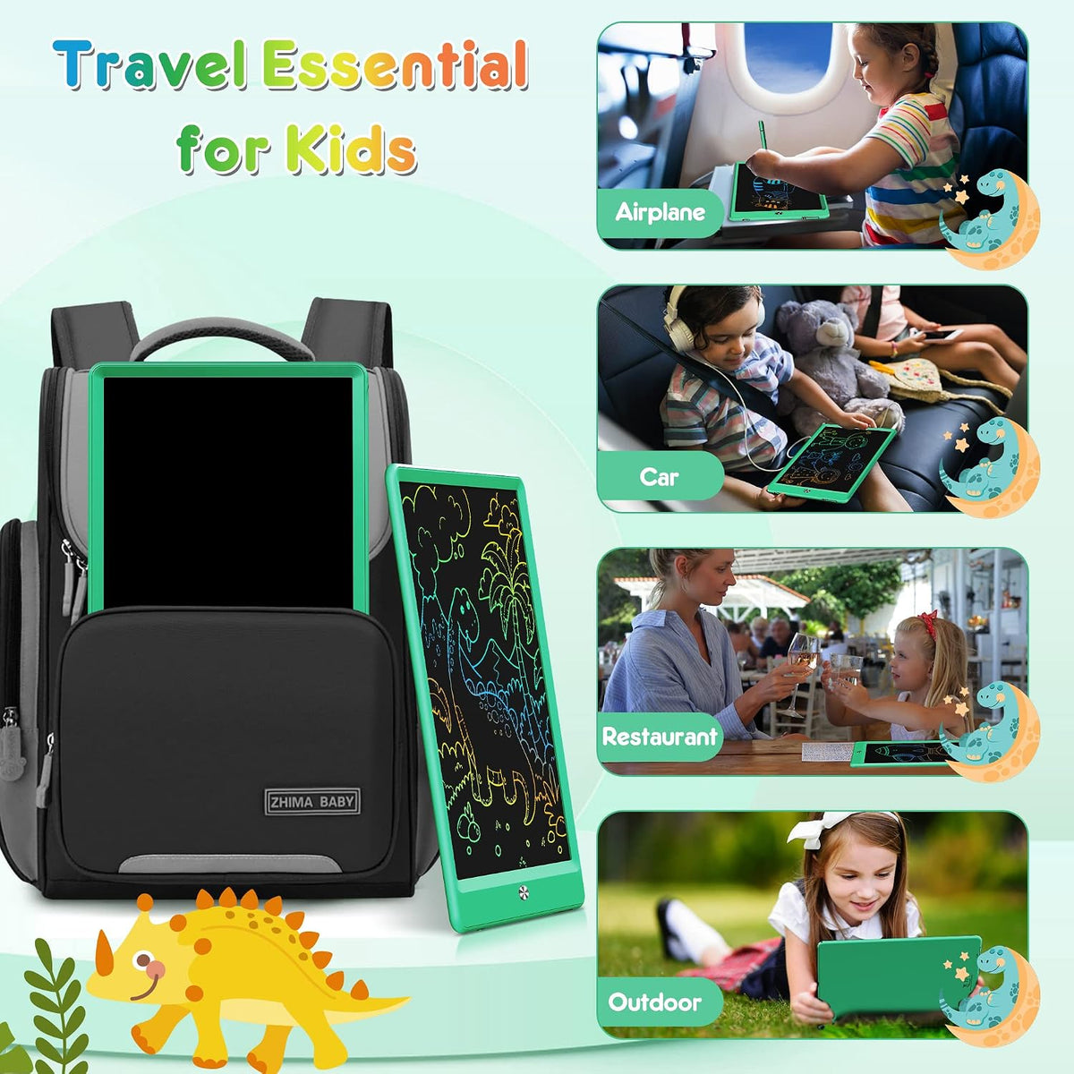 Flueston electronic drawing pad close up screen texture