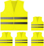 20 Pack, Yellow Reflective High Visibility Safety Vest, Hi Vis Silver Strip, Men Women, Work, Cycling, Runner, Construction (Mesh, 20)... - Image 13