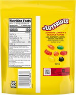 Wonka Jujyfruits fruit flavored chewy candy bag displayed on clean background