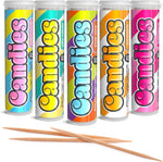 Xero Picks Candies Infused Flavored Toothpicks variety 5 pack front view