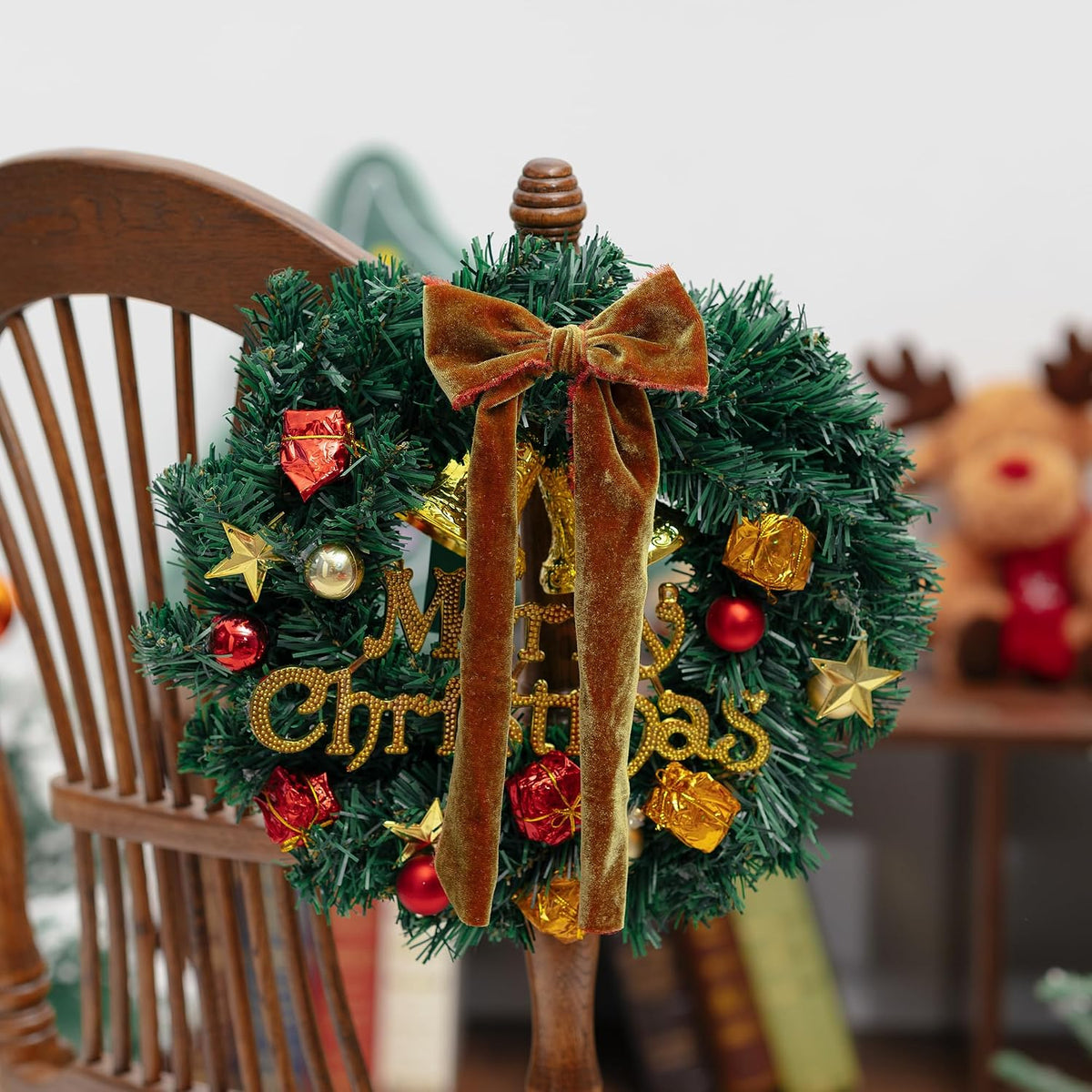 Keypan cinnamon ribbon wrapped around a seasonal pumpkin display
