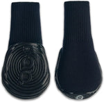 GOO EEZ Ultras Dog Boots front view showcasing black color and textured sole.